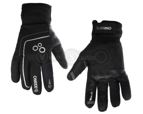 Вело демісезонні рукавички ONRIDE Natty чорні розмір M