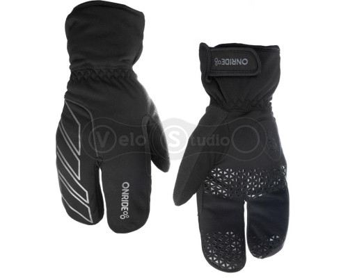 Зимові вело рукавички ONRIDE Crab чорні розмір S