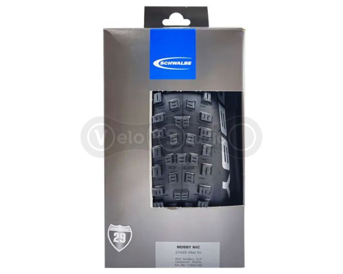 Вело покрышка Schwalbe Nobby Nic 29x2.40 (62-622) Evolution Line, SnakeSkin, Super Trail, ADDIX SpeedGrip