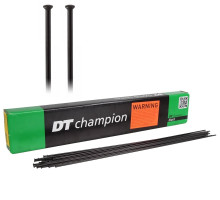 Спица прямая DT Swiss Сhampion Straight Pull 2.0 x 300 чёрная 100 штук