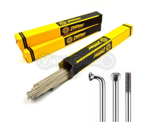 Спиця Pillar PSR Standard 2.0 мм 256 сталь нержавіюча срібло 72 штуки