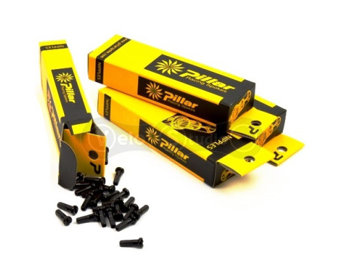 Ниппель Pillar PB 14 G 2.0 мм 12 мм чёрный 72 штуки