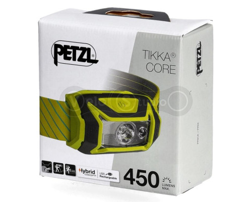 Налобний ліхтар PETZL TIKKA CORE 450 Lumens Yellow (2023)