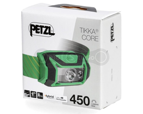 Налобний ліхтар PETZL TIKKA CORE 450 Lumens Green (2023)