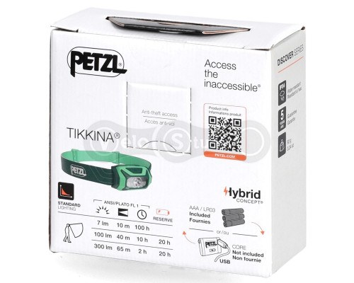 Налобний ліхтар PETZL TIKKINA 300 Lumens Green (2023)