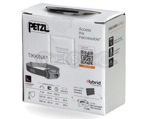 Налобный фонарь PETZL TIKKINA 300 Lumens Grey (2023)