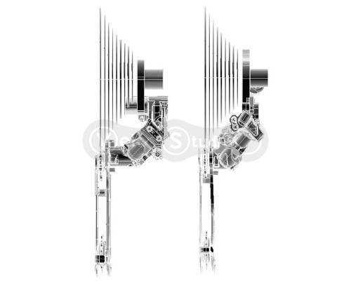 Задний переключатель Shimano RD-M592-SGS Deore Shadow+ 9 скоростей