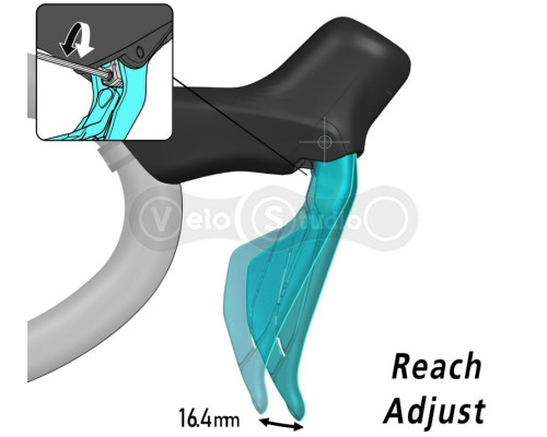 Дуал Dual Control Shimano ST-R7170-L 105 Di2 беспроводной, левый, 2 скорости