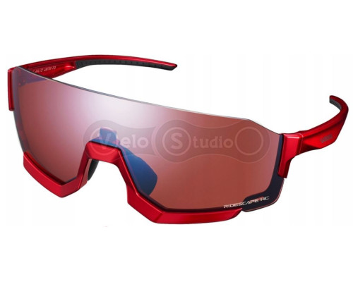 Вело окуляри Shimano AeroLite 2 Photochromic червоні