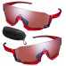 Вело окуляри Shimano AeroLite 2 Photochromic червоні