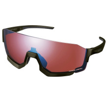 Вело окуляри Shimano AeroLite 2 Ridescape High Contrast оливкові