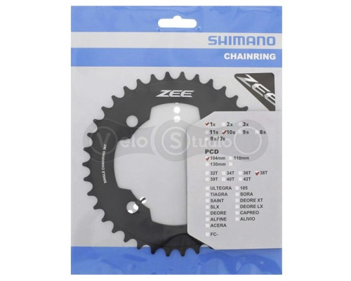 Зірка шатунів Shimano FC-M640 ZEE 38 зубів 10 швидкостей