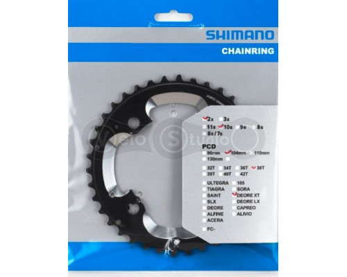 Зірка шатунів Shimano FC-M785 DEORE XT 38 зубів АK 10 швидкостей