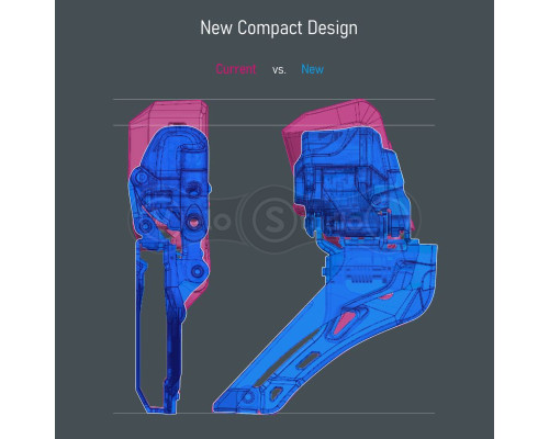 Передній перемикач Shimano FD-R8150-F Ultegra Di2 2x12 макс 50-54Т зубів