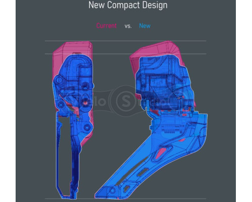 Передній перемикач Shimano FD-R9250-F Dura-Ace Di2 2x12 макс 50-54Т зубів