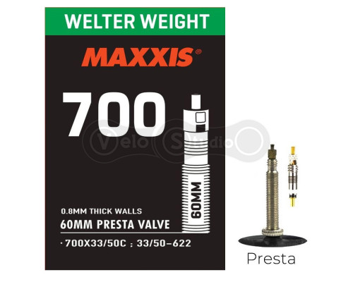 Камера Maxxis Welter Weight 700×33/50C FV 60 мм