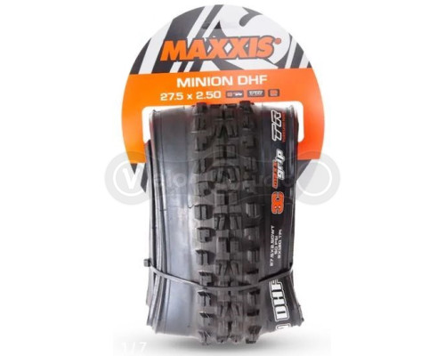 Вело покрышка Maxxis Minion DHF 27.5X2.50WT, складная, 3CT/EXO/TR, 60TPI, передняя