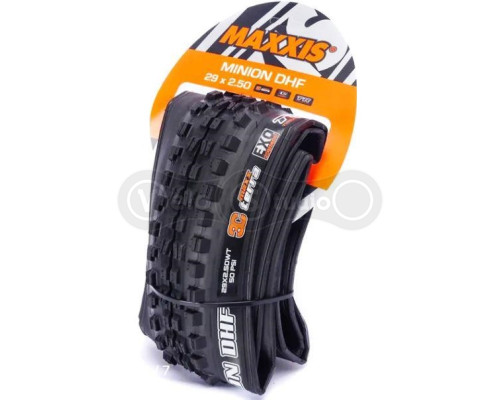 Вело покрышка Maxxis Minion DHF 29X2.50WT, складная, 3CT/EXO/TR, 60TPI, передняя