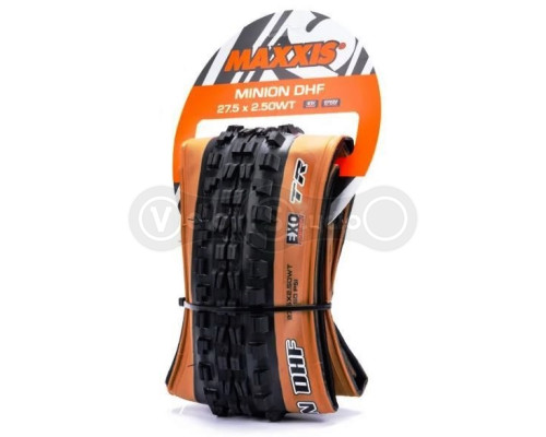 Вело покрышка Maxxis Minion DHF 29X2.50WT, складная, EXO/TR/TANWALL, передняя