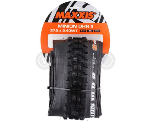 Вело покрышка Maxxis Minion DHR II 27.5x2.40WT, складная, 3CG/EXO/TR, 60TPI, задняя