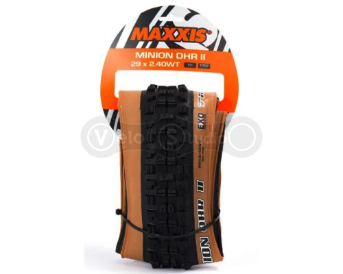 Вело покрышка Maxxis Minion DHR II 29x2.40WT, складная, EXO/TR/TANWALL, 60TPI, задняя