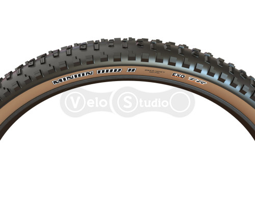 Вело покрышка Maxxis Minion DHR II 29x2.40WT, складная, EXO/TR/TANWALL, 60TPI, задняя