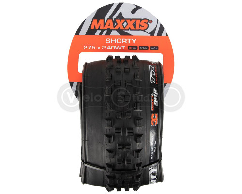 Вело покрышка Maxxis Shorty 27.5x2.40WT, складная, 3CT/EXO/TR, 60TPI