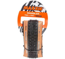 Вело покрышка Maxxis Rambler 700x45C, EXO/TR/TANWALL, 60TPI