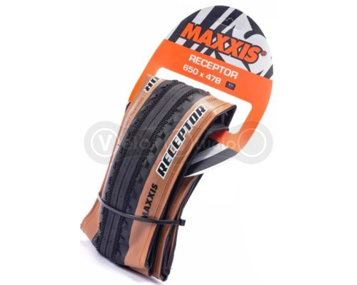 Вело покришка Maxxis Receptor 650x47B, EXO/TR/TANWALL, 120TPI