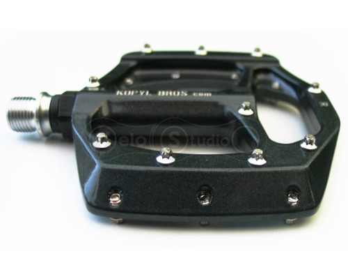 Педали Kopyl Bros Wave Pedals алюминий, промподшипник, сменные шипы, чёрные