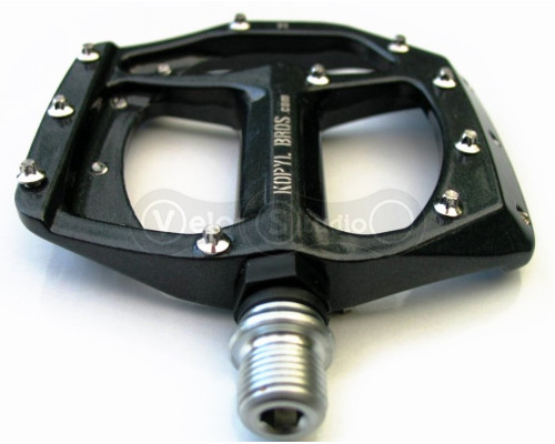 Педали Kopyl Bros Wave Pedals алюминий, промподшипник, сменные шипы, чёрные