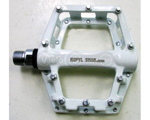 Педали Kopyl Bros Cage Pedals алюминий, промподшипник, сменные шипы, белые