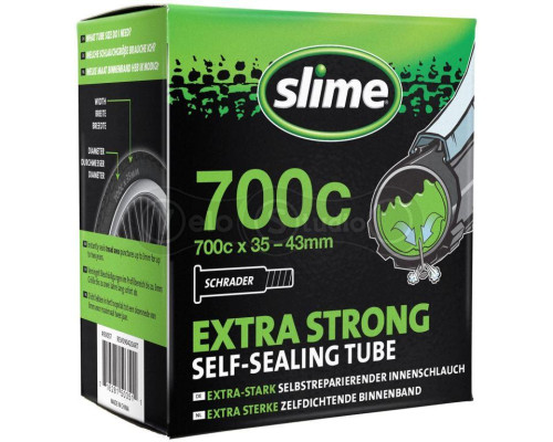 Велосипедна камера Slime Smart Tube 700 x 35-43 мм AV з герметиком