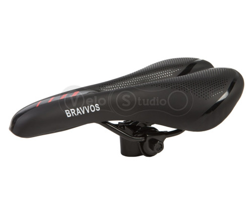 Сідло Yafee YF-1060 280x150 чорне з червоним