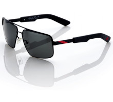 Очки 100% HAKAN Sunglasses - Matte Black - Grey Tint, Mirror Lens