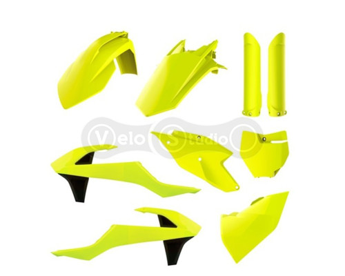 Пластик Polisport MX kit - Kawasaki (16-) [Flo Yellow], Kawasaki