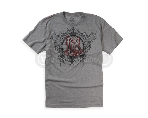 Футболка FOX HEATHERED Short Sleeve Tee - REACTION [Grey], XL