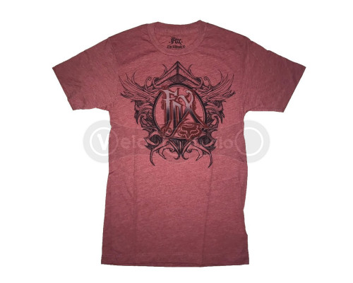 Футболка FOX HEATHERED Short Sleeve Tee - REACTION [Red], XL