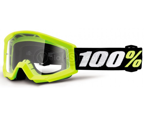 Дитяча маска 100% STRATA MINI Goggle Yellow - Clear Lens