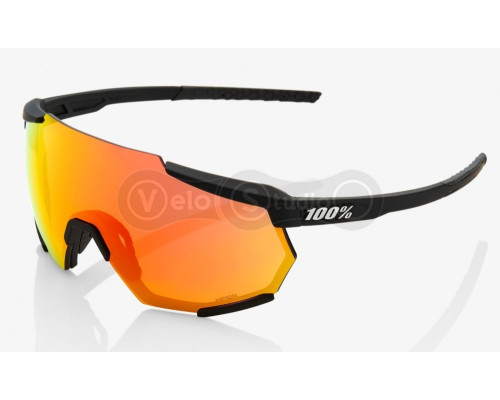 Окуляри Ride 100% RaceTrap - Soft Tact Black - HiPER Red Multilayer Mirror Lens
