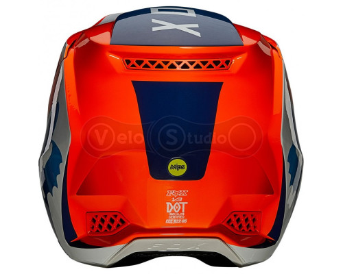 Мотошолом FOX V3 RS WIRED HELMET [Flo Orange], XL