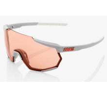 Очки Ride 100% RaceTrap - Soft Tact Stone Grey - HiPER Coral Lens