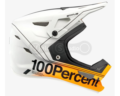 Шолом Ride 100% STATUS Helmet [Carby Silver], L (59-60 см)