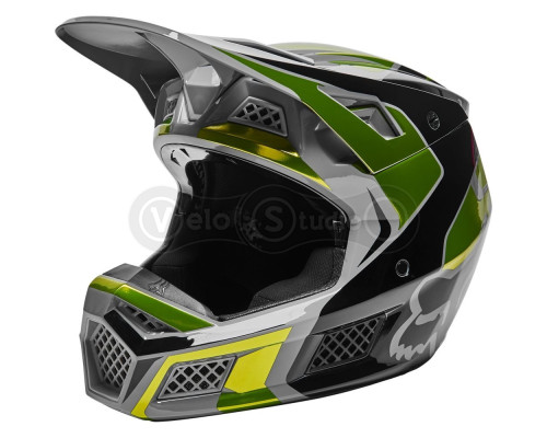 Мотошолом FOX V3 RS MIRER HELMET [Flo Yellow], M
