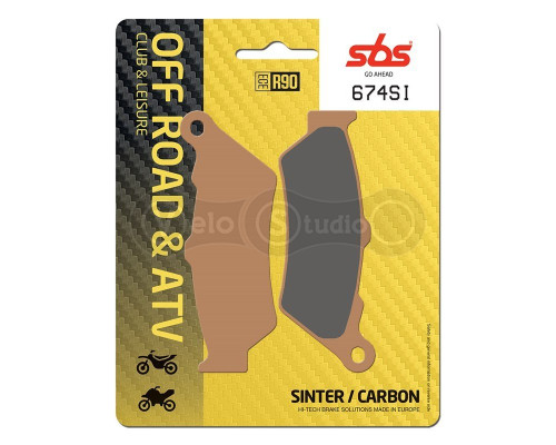 Колодки гальмівні SBS 674SI Sport Brake Pads, Sinter/Carbon