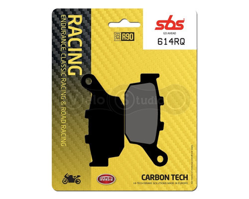 Колодки гальмівні SBS 614RQ Racing Rear Brake Pads, Carbon Tech