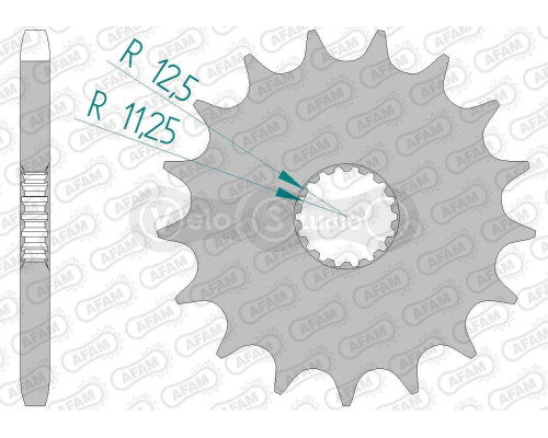 Передня зірка AFAM 525 Sprocket 88900 - Triumph, 16z