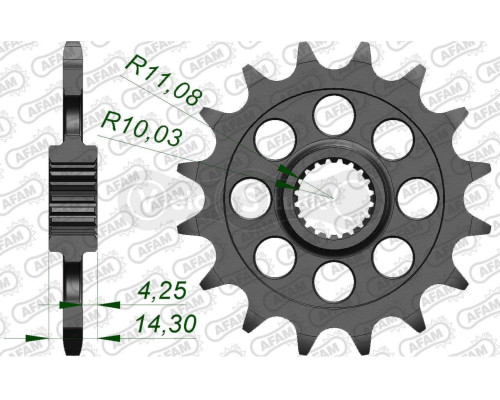 Передня зірка AFAM 520 Sprocket 166300 - BMW, 16z