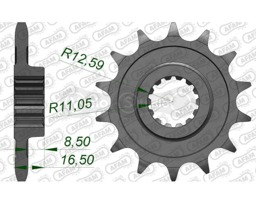 Передня зірка AFAM 525 Sprocket 52613 - Ducati, 15z