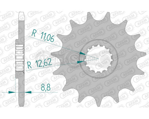 Передня зірка AFAM 520 Sprocket 73301 - KTM, 12z